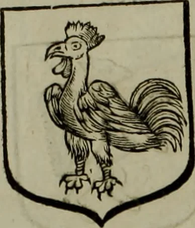 An illustration from Histoire généalogique et chronologique de la maison royale de France, des pairs, grands officiers de la couronne & de la maison du roy & des anciens barons du royaume : avec les qualitez, l'origine, le progrés & les armes de leurs familles; ensemble les statuts & le catalogue des chevaliers, commandeurs, & officiers de l'ordre du S. Esprit : le tovt dressé svr titres originaux, svr les registres des chartes du roy, du parlement, de la chambre des comptes, & du châtelet de Paris, cartulaires, manuscrits de la bibliotheque du roy, & d'autres cabinets curieux, 1726, leaf 317