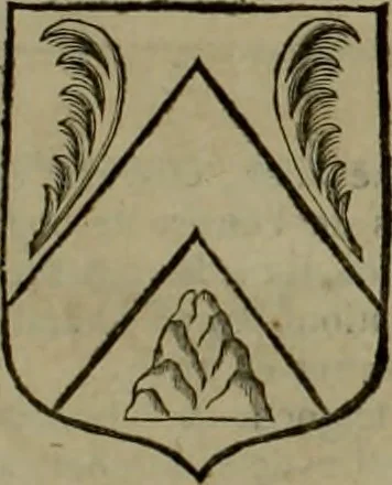 An illustration from Histoire généalogique et chronologique de la maison royale de France, des pairs, grands officiers de la couronne & de la maison du roy & des anciens barons du royaume : avec les qualitez, l'origine, le progrés & les armes de leurs familles; ensemble les statuts & le catalogue des chevaliers, commandeurs, & officiers de l'ordre du S. Esprit : le tovt dressé svr titres originaux, svr les registres des chartes du roy, du parlement, de la chambre des comptes, & du châtelet de Paris, cartulaires, manuscrits de la bibliotheque du roy, & d'autres cabinets curieux, 1726, leaf 318