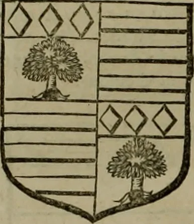 An illustration from Histoire généalogique et chronologique de la maison royale de France, des pairs, grands officiers de la couronne & de la maison du roy & des anciens barons du royaume : avec les qualitez, l'origine, le progrés & les armes de leurs familles; ensemble les statuts & le catalogue des chevaliers, commandeurs, & officiers de l'ordre du S. Esprit : le tovt dressé svr titres originaux, svr les registres des chartes du roy, du parlement, de la chambre des comptes, & du châtelet de Paris, cartulaires, manuscrits de la bibliotheque du roy, & d'autres cabinets curieux, 1726, leaf 321