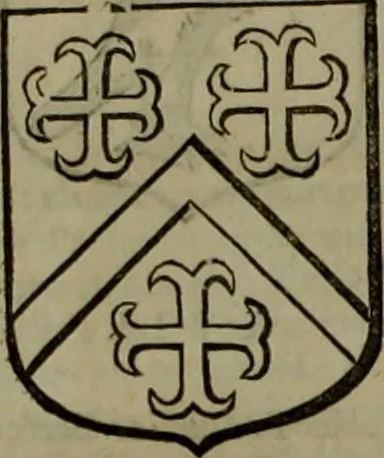 An illustration from Histoire généalogique et chronologique de la maison royale de France, des pairs, grands officiers de la couronne & de la maison du roy & des anciens barons du royaume : avec les qualitez, l'origine, le progrés & les armes de leurs familles; ensemble les statuts & le catalogue des chevaliers, commandeurs, & officiers de l'ordre du S. Esprit : le tovt dressé svr titres originaux, svr les registres des chartes du roy, du parlement, de la chambre des comptes, & du châtelet de Paris, cartulaires, manuscrits de la bibliotheque du roy, & d'autres cabinets curieux, 1726, leaf 329