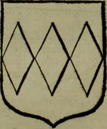 An illustration from Histoire généalogique et chronologique de la maison royale de France, des pairs, grands officiers de la couronne & de la maison du roy & des anciens barons du royaume : avec les qualitez, l'origine, le progrés & les armes de leurs familles; ensemble les statuts & le catalogue des chevaliers, commandeurs, & officiers de l'ordre du S. Esprit : le tovt dressé svr titres originaux, svr les registres des chartes du roy, du parlement, de la chambre des comptes, & du châtelet de Paris, cartulaires, manuscrits de la bibliotheque du roy, & d'autres cabinets curieux, 1726, leaf 331