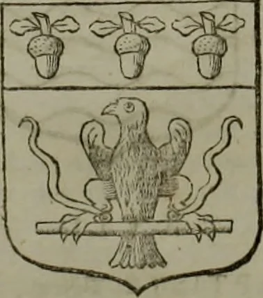 An illustration from Histoire généalogique et chronologique de la maison royale de France, des pairs, grands officiers de la couronne & de la maison du roy & des anciens barons du royaume : avec les qualitez, l'origine, le progrés & les armes de leurs familles; ensemble les statuts & le catalogue des chevaliers, commandeurs, & officiers de l'ordre du S. Esprit : le tovt dressé svr titres originaux, svr les registres des chartes du roy, du parlement, de la chambre des comptes, & du châtelet de Paris, cartulaires, manuscrits de la bibliotheque du roy, & d'autres cabinets curieux, 1726, leaf 339