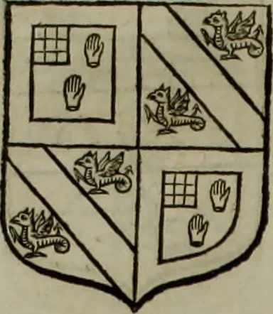 An illustration from Histoire généalogique et chronologique de la maison royale de France, des pairs, grands officiers de la couronne & de la maison du roy & des anciens barons du royaume : avec les qualitez, l'origine, le progrés & les armes de leurs familles; ensemble les statuts & le catalogue des chevaliers, commandeurs, & officiers de l'ordre du S. Esprit : le tovt dressé svr titres originaux, svr les registres des chartes du roy, du parlement, de la chambre des comptes, & du châtelet de Paris, cartulaires, manuscrits de la bibliotheque du roy, & d'autres cabinets curieux, 1726, leaf 341