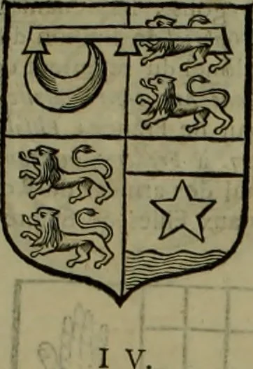 An illustration from Histoire généalogique et chronologique de la maison royale de France, des pairs, grands officiers de la couronne & de la maison du roy & des anciens barons du royaume : avec les qualitez, l'origine, le progrés & les armes de leurs familles; ensemble les statuts & le catalogue des chevaliers, commandeurs, & officiers de l'ordre du S. Esprit : le tovt dressé svr titres originaux, svr les registres des chartes du roy, du parlement, de la chambre des comptes, & du châtelet de Paris, cartulaires, manuscrits de la bibliotheque du roy, & d'autres cabinets curieux, 1726, leaf 342