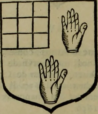 An illustration from Histoire généalogique et chronologique de la maison royale de France, des pairs, grands officiers de la couronne & de la maison du roy & des anciens barons du royaume : avec les qualitez, l'origine, le progrés & les armes de leurs familles; ensemble les statuts & le catalogue des chevaliers, commandeurs, & officiers de l'ordre du S. Esprit : le tovt dressé svr titres originaux, svr les registres des chartes du roy, du parlement, de la chambre des comptes, & du châtelet de Paris, cartulaires, manuscrits de la bibliotheque du roy, & d'autres cabinets curieux, 1726, leaf 343