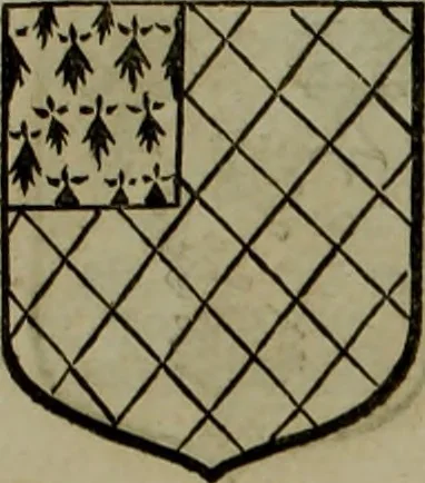 An illustration from Histoire généalogique et chronologique de la maison royale de France, des pairs, grands officiers de la couronne & de la maison du roy & des anciens barons du royaume : avec les qualitez, l'origine, le progrés & les armes de leurs familles; ensemble les statuts & le catalogue des chevaliers, commandeurs, & officiers de l'ordre du S. Esprit : le tovt dressé svr titres originaux, svr les registres des chartes du roy, du parlement, de la chambre des comptes, & du châtelet de Paris, cartulaires, manuscrits de la bibliotheque du roy, & d'autres cabinets curieux, 1726, leaf 346