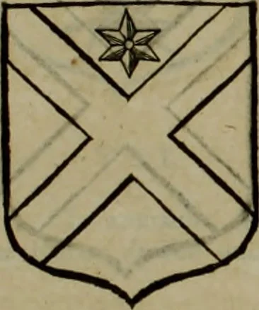An illustration from Histoire généalogique et chronologique de la maison royale de France, des pairs, grands officiers de la couronne & de la maison du roy & des anciens barons du royaume : avec les qualitez, l'origine, le progrés & les armes de leurs familles; ensemble les statuts & le catalogue des chevaliers, commandeurs, & officiers de l'ordre du S. Esprit : le tovt dressé svr titres originaux, svr les registres des chartes du roy, du parlement, de la chambre des comptes, & du châtelet de Paris, cartulaires, manuscrits de la bibliotheque du roy, & d'autres cabinets curieux, 1726, leaf 352