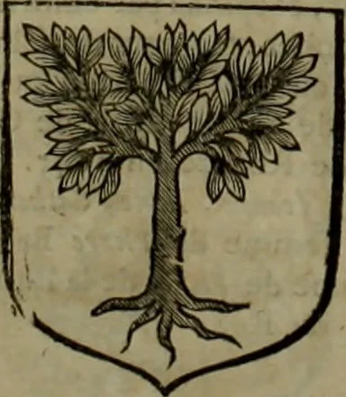 An illustration from Histoire généalogique et chronologique de la maison royale de France, des pairs, grands officiers de la couronne & de la maison du roy & des anciens barons du royaume : avec les qualitez, l'origine, le progrés & les armes de leurs familles; ensemble les statuts & le catalogue des chevaliers, commandeurs, & officiers de l'ordre du S. Esprit : le tovt dressé svr titres originaux, svr les registres des chartes du roy, du parlement, de la chambre des comptes, & du châtelet de Paris, cartulaires, manuscrits de la bibliotheque du roy, & d'autres cabinets curieux, 1726, leaf 353