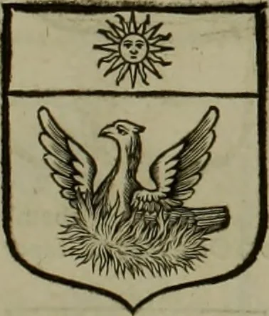 An illustration from Histoire généalogique et chronologique de la maison royale de France, des pairs, grands officiers de la couronne & de la maison du roy & des anciens barons du royaume : avec les qualitez, l'origine, le progrés & les armes de leurs familles; ensemble les statuts & le catalogue des chevaliers, commandeurs, & officiers de l'ordre du S. Esprit : le tovt dressé svr titres originaux, svr les registres des chartes du roy, du parlement, de la chambre des comptes, & du châtelet de Paris, cartulaires, manuscrits de la bibliotheque du roy, & d'autres cabinets curieux, 1726, leaf 356