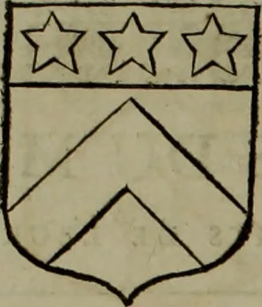 An illustration from Histoire généalogique et chronologique de la maison royale de France, des pairs, grands officiers de la couronne & de la maison du roy & des anciens barons du royaume : avec les qualitez, l'origine, le progrés & les armes de leurs familles; ensemble les statuts & le catalogue des chevaliers, commandeurs, & officiers de l'ordre du S. Esprit : le tovt dressé svr titres originaux, svr les registres des chartes du roy, du parlement, de la chambre des comptes, & du châtelet de Paris, cartulaires, manuscrits de la bibliotheque du roy, & d'autres cabinets curieux, 1726, leaf 360