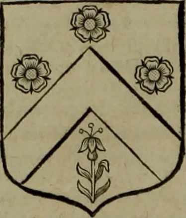 An illustration from Histoire généalogique et chronologique de la maison royale de France, des pairs, grands officiers de la couronne & de la maison du roy & des anciens barons du royaume : avec les qualitez, l'origine, le progrés & les armes de leurs familles; ensemble les statuts & le catalogue des chevaliers, commandeurs, & officiers de l'ordre du S. Esprit : le tovt dressé svr titres originaux, svr les registres des chartes du roy, du parlement, de la chambre des comptes, & du châtelet de Paris, cartulaires, manuscrits de la bibliotheque du roy, & d'autres cabinets curieux, 1726, leaf 363