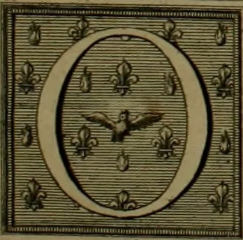 An illustration from Histoire généalogique et chronologique de la maison royale de France, des pairs, grands officiers de la couronne & de la maison du roy & des anciens barons du royaume : avec les qualitez, l'origine, le progrés & les armes de leurs familles; ensemble les statuts & le catalogue des chevaliers, commandeurs, & officiers de l'ordre du S. Esprit : le tovt dressé svr titres originaux, svr les registres des chartes du roy, du parlement, de la chambre des comptes, & du châtelet de Paris, cartulaires, manuscrits de la bibliotheque du roy, & d'autres cabinets curieux, 1726, leaf 58