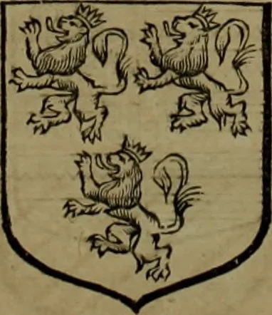 An illustration from Histoire généalogique et chronologique de la maison royale de France, des pairs, grands officiers de la couronne & de la maison du roy & des anciens barons du royaume : avec les qualitez, l'origine, le progrés & les armes de leurs familles; ensemble les statuts & le catalogue des chevaliers, commandeurs, & officiers de l'ordre du S. Esprit : le tovt dressé svr titres originaux, svr les registres des chartes du roy, du parlement, de la chambre des comptes, & du châtelet de Paris, cartulaires, manuscrits de la bibliotheque du roy, & d'autres cabinets curieux, 1726, leaf 63