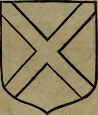 An illustration from Histoire généalogique et chronologique de la maison royale de France, des pairs, grands officiers de la couronne & de la maison du roy & des anciens barons du royaume : avec les qualitez, l'origine, le progrés & les armes de leurs familles; ensemble les statuts & le catalogue des chevaliers, commandeurs, & officiers de l'ordre du S. Esprit : le tovt dressé svr titres originaux, svr les registres des chartes du roy, du parlement, de la chambre des comptes, & du châtelet de Paris, cartulaires, manuscrits de la bibliotheque du roy, & d'autres cabinets curieux, 1726, leaf 70
