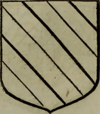 An illustration from Histoire généalogique et chronologique de la maison royale de France, des pairs, grands officiers de la couronne & de la maison du roy & des anciens barons du royaume : avec les qualitez, l'origine, le progrés & les armes de leurs familles; ensemble les statuts & le catalogue des chevaliers, commandeurs, & officiers de l'ordre du S. Esprit : le tovt dressé svr titres originaux, svr les registres des chartes du roy, du parlement, de la chambre des comptes, & du châtelet de Paris, cartulaires, manuscrits de la bibliotheque du roy, & d'autres cabinets curieux, 1726, leaf 77