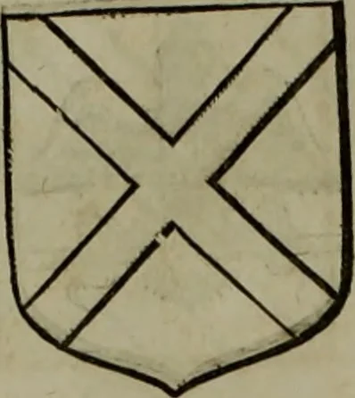 An illustration from Histoire généalogique et chronologique de la maison royale de France, des pairs, grands officiers de la couronne & de la maison du roy & des anciens barons du royaume : avec les qualitez, l'origine, le progrés & les armes de leurs familles; ensemble les statuts & le catalogue des chevaliers, commandeurs, & officiers de l'ordre du S. Esprit : le tovt dressé svr titres originaux, svr les registres des chartes du roy, du parlement, de la chambre des comptes, & du châtelet de Paris, cartulaires, manuscrits de la bibliotheque du roy, & d'autres cabinets curieux, 1726, leaf 79