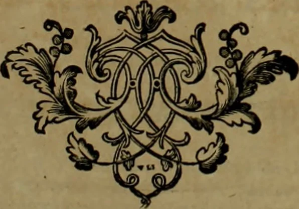 An illustration from Histoire généalogique et chronologique de la maison royale de France, des pairs, grands officiers de la couronne & de la maison du roy & des anciens barons du royaume : avec les qualitez, l'origine, le progrés & les armes de leurs familles; ensemble les statuts & le catalogue des chevaliers, commandeurs, & officiers de l'ordre du S. Esprit : le tovt dressé svr titres originaux, svr les registres des chartes du roy, du parlement, de la chambre des comptes, & du châtelet de Paris, cartulaires, manuscrits de la bibliotheque du roy, & d'autres cabinets curieux, 1726, leaf 8