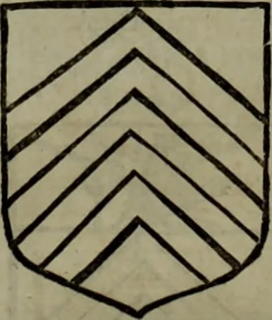 An illustration from Histoire généalogique et chronologique de la maison royale de France, des pairs, grands officiers de la couronne & de la maison du roy & des anciens barons du royaume : avec les qualitez, l'origine, le progrés & les armes de leurs familles; ensemble les statuts & le catalogue des chevaliers, commandeurs, & officiers de l'ordre du S. Esprit : le tovt dressé svr titres originaux, svr les registres des chartes du roy, du parlement, de la chambre des comptes, & du châtelet de Paris, cartulaires, manuscrits de la bibliotheque du roy, & d'autres cabinets curieux, 1726, leaf 81