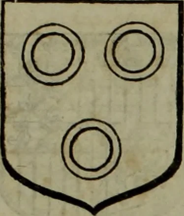 An illustration from Histoire généalogique et chronologique de la maison royale de France, des pairs, grands officiers de la couronne & de la maison du roy & des anciens barons du royaume : avec les qualitez, l'origine, le progrés & les armes de leurs familles; ensemble les statuts & le catalogue des chevaliers, commandeurs, & officiers de l'ordre du S. Esprit : le tovt dressé svr titres originaux, svr les registres des chartes du roy, du parlement, de la chambre des comptes, & du châtelet de Paris, cartulaires, manuscrits de la bibliotheque du roy, & d'autres cabinets curieux, 1726, leaf 82