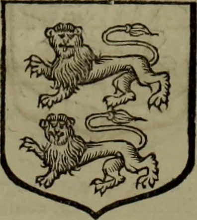 An illustration from Histoire généalogique et chronologique de la maison royale de France, des pairs, grands officiers de la couronne & de la maison du roy & des anciens barons du royaume : avec les qualitez, l'origine, le progrés & les armes de leurs familles; ensemble les statuts & le catalogue des chevaliers, commandeurs, & officiers de l'ordre du S. Esprit : le tovt dressé svr titres originaux, svr les registres des chartes du roy, du parlement, de la chambre des comptes, & du châtelet de Paris, cartulaires, manuscrits de la bibliotheque du roy, & d'autres cabinets curieux, 1726, leaf 91