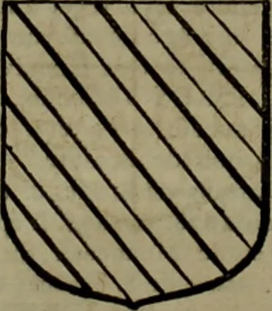 An illustration from Histoire généalogique et chronologique de la maison royale de France, des pairs, grands officiers de la couronne & de la maison du roy & des anciens barons du royaume : avec les qualitez, l'origine, le progrés & les armes de leurs familles; ensemble les statuts & le catalogue des chevaliers, commandeurs, & officiers de l'ordre du S. Esprit : le tovt dressé svr titres originaux, svr les registres des chartes du roy, du parlement, de la chambre des comptes, & du châtelet de Paris, cartulaires, manuscrits de la bibliotheque du roy, & d'autres cabinets curieux, 1726, leaf 99