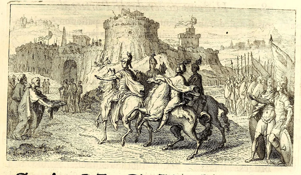 An illustration from Histoire générale de Portugal., 1700, leaf 157
