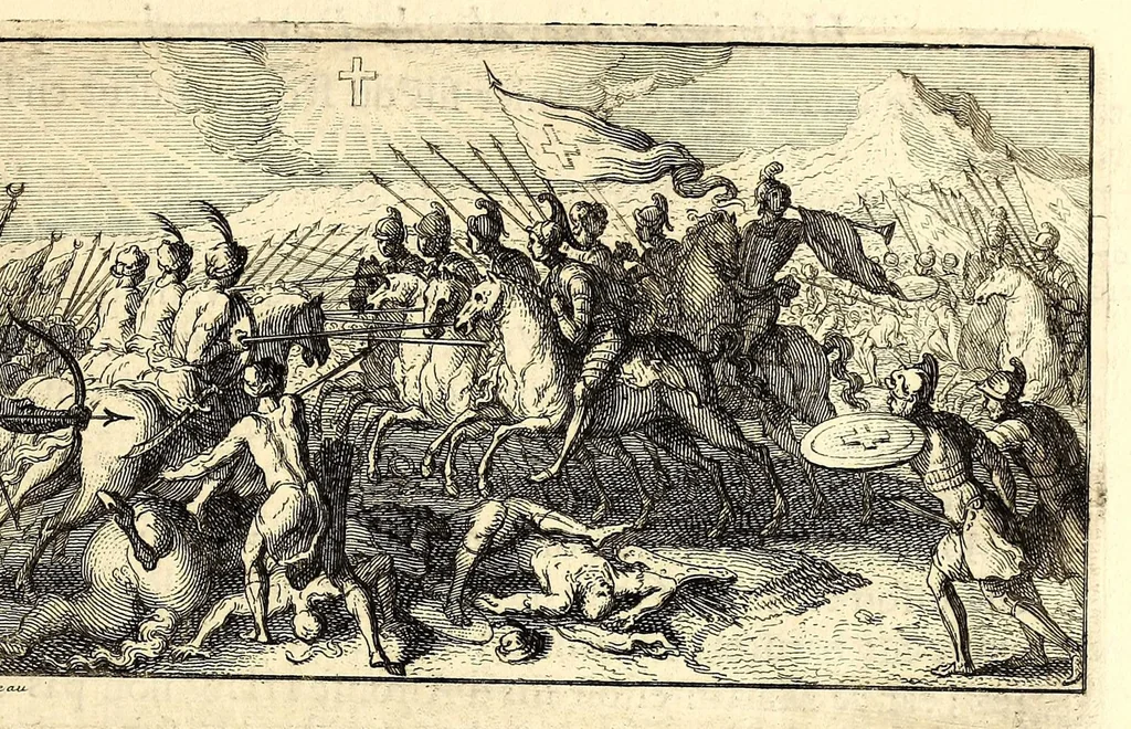 An illustration from Histoire générale de Portugal., 1700, leaf 169