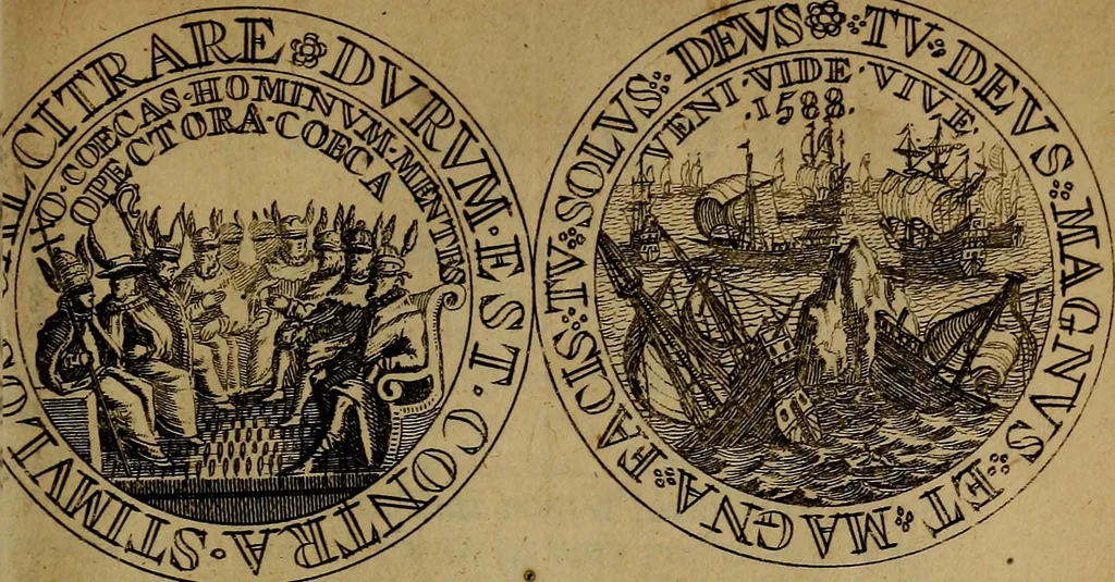 An illustration from Histoire metallique de la republique de Hollande., 1688, leaf 158