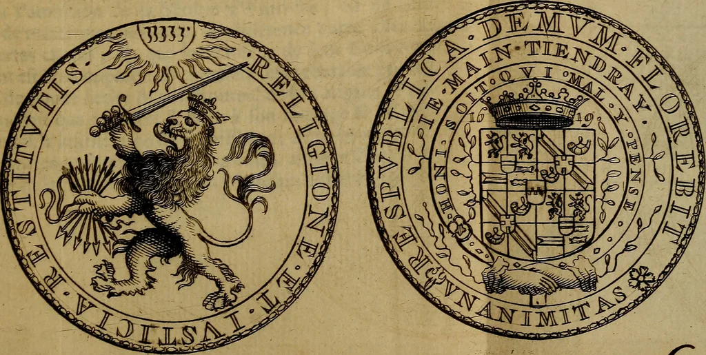 An illustration from Histoire metallique de la republique de Hollande., 1688, leaf 308
