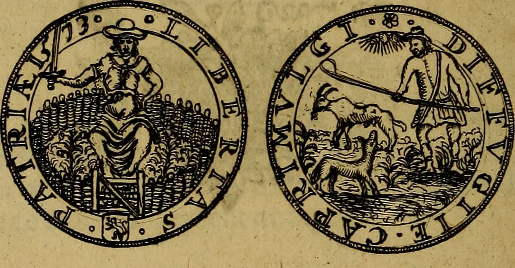 An illustration from Histoire metallique de la republique de Hollande., 1688, leaf 65