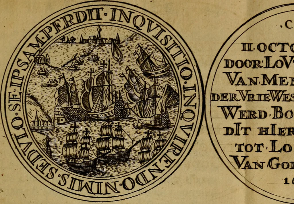 An illustration from Histoire metallique de la republique de Hollande., 1688, leaf 72