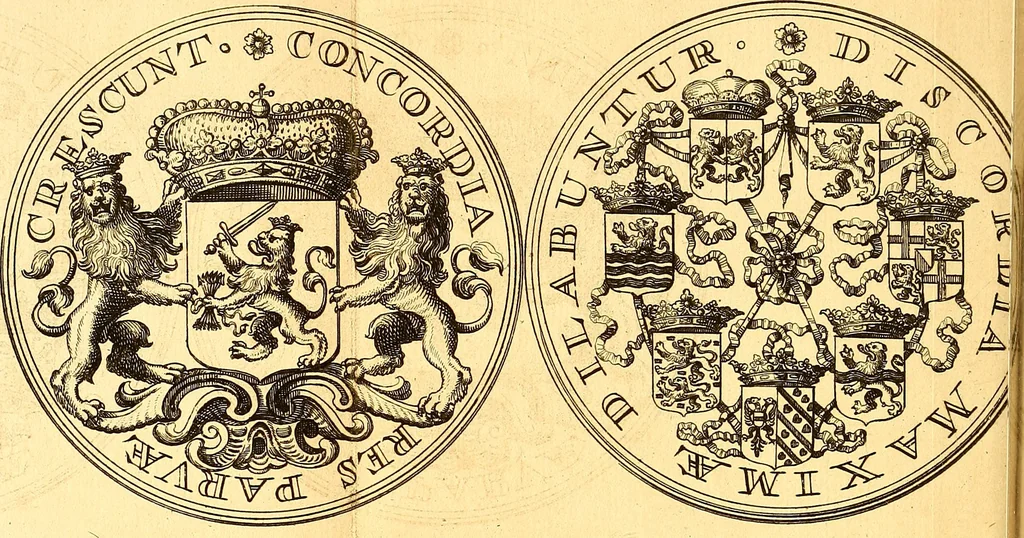 An illustration from Histoire metallique de la republique de Hollande., 1688, leaf 13