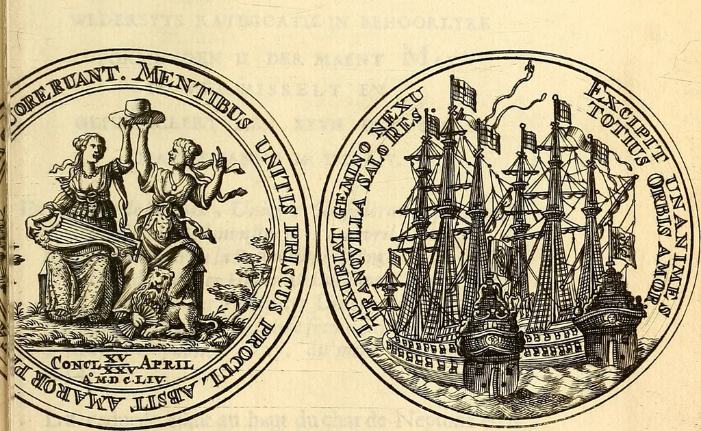 An illustration from Histoire metallique de la republique de Hollande., 1688, leaf 146