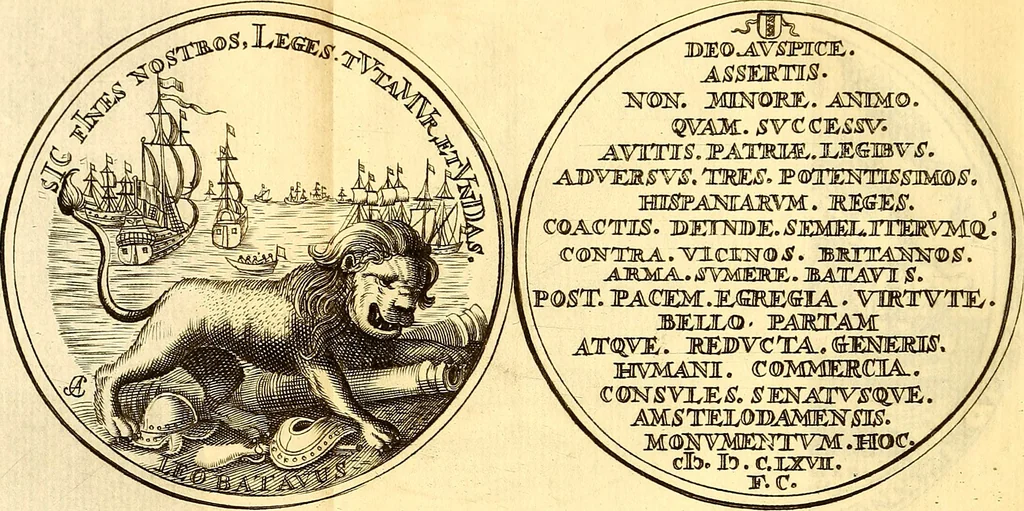 An illustration from Histoire metallique de la republique de Hollande., 1688, leaf 211