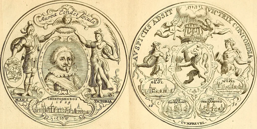 An illustration from Histoire metallique de la republique de Hollande., 1688, leaf 34