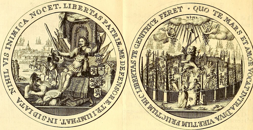 An illustration from Histoire metallique de la republique de Hollande., 1688, leaf 81