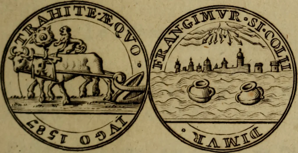 An illustration from Histoire metallique de la republique de Hollande., 1688, leaf 164