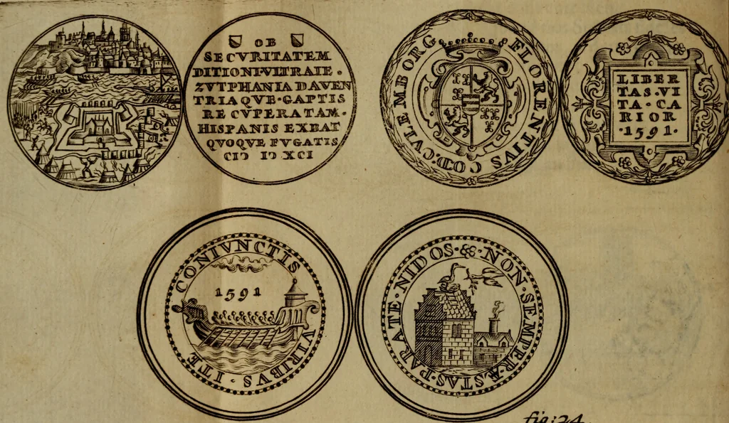An illustration from Histoire metallique de la republique de Hollande., 1688, leaf 185