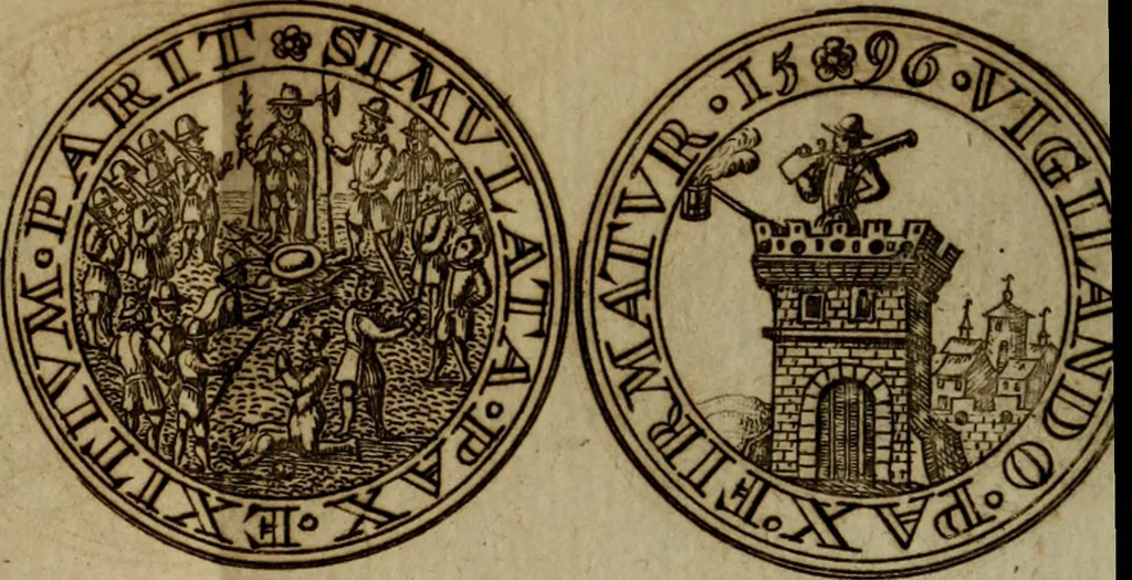 An illustration from Histoire metallique de la republique de Hollande., 1688, leaf 206