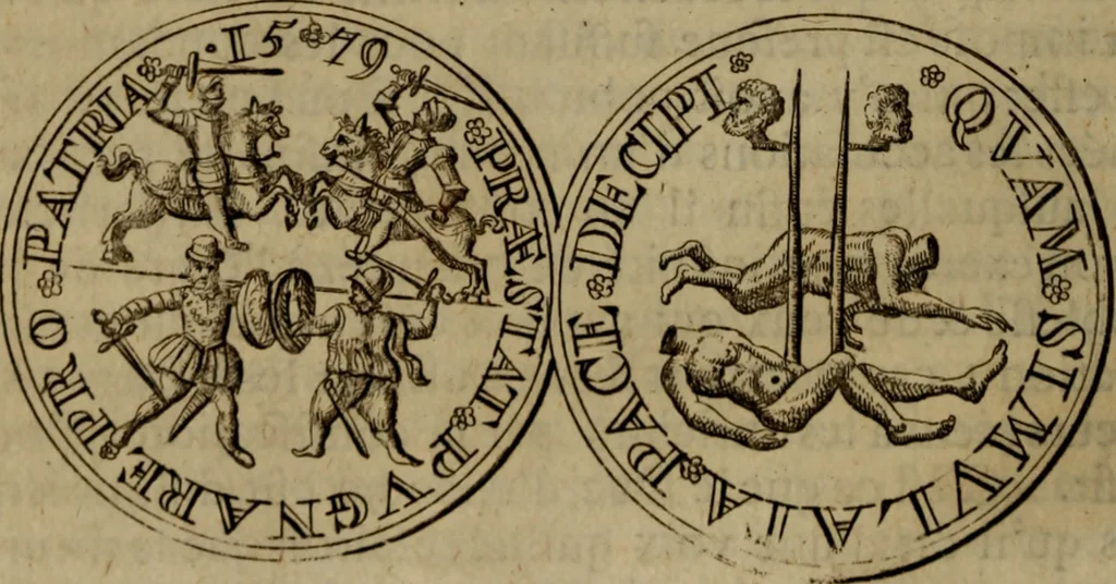 An illustration from Histoire metallique de la republique de Hollande., 1688, leaf 47