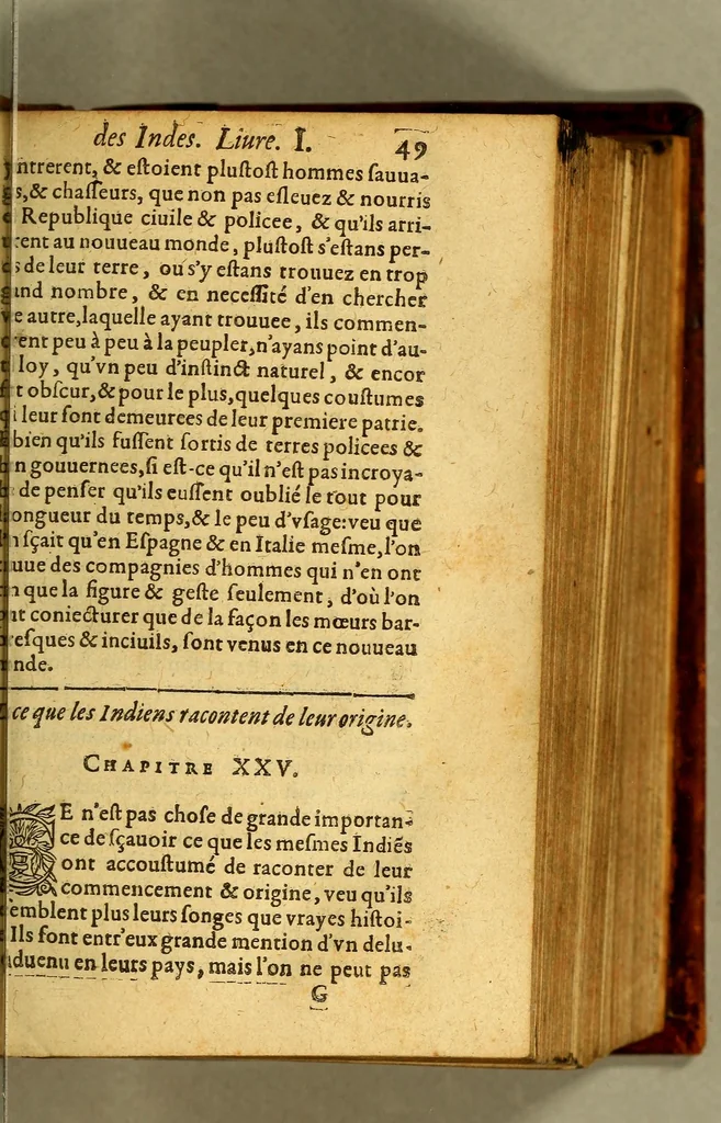 An illustration from Histoire naturelle et morale des Indes, tant Orientales, qu'Occidentales. : où il est traicté des choses remarquables du ciel, des elemens ... qui sont propres de ce pays, : ensemble des murs, ceremonies ... des mesmes Indiens., 1617, leaf 171