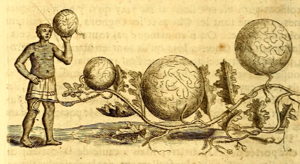 An illustration from Histoire naturelle et morale des iles Antilles de l'Amerique, : enrichie d'un grand nombre de belles figures en taille douce, qui representent au naturel les places, & les raretez les plus considerables qui y sont décrites. : Avec un vocabulaire caraïbe, 1681, leaf 174