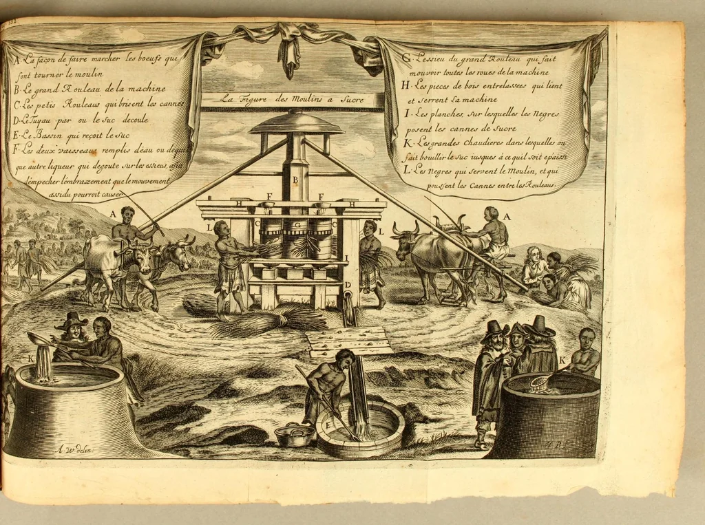 An illustration from Histoire naturelle et morale des iles Antilles de l'Amerique, : enrichie d'un grand nombre de belles figures en taille douce, qui representent au naturel les places, & les raretez les plus considerables qui y sont décrites. : Avec un vocabulaire caraïbe, 1681, leaf 375