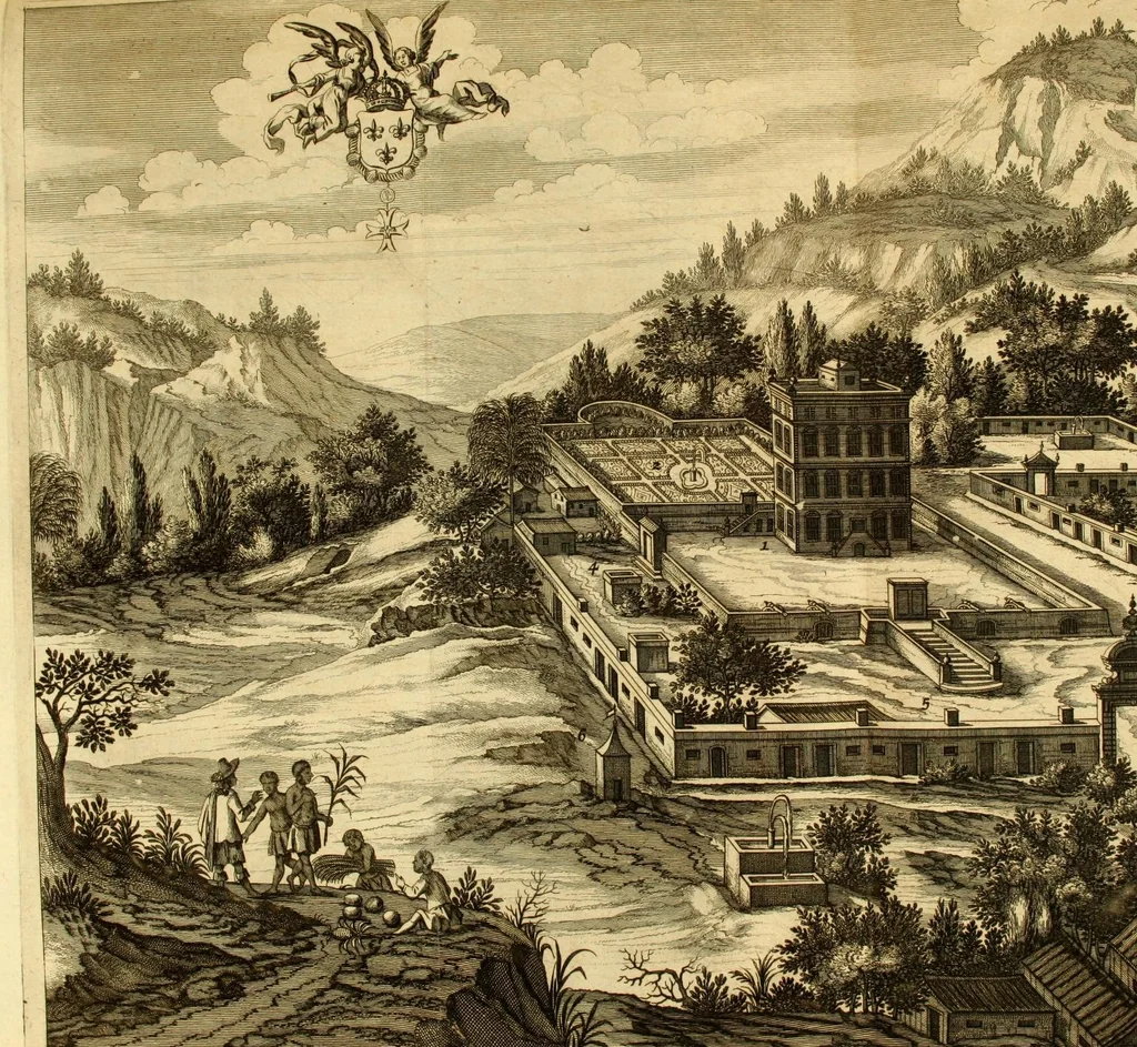 An illustration from Histoire naturelle et morale des iles Antilles de l'Amerique, : enrichie d'un grand nombre de belles figures en taille douce, qui representent au naturel les places, & les raretez les plus considerables qui y sont décrites. : Avec un vocabulaire caraïbe, 1681, leaf 94