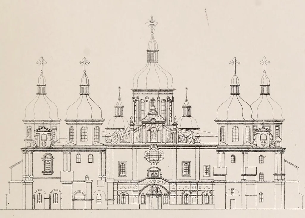An illustration from Histoire pittoresque de l'architecture en Russie, suivie d'un aperçu sur le climat, les moeurs et le développement de la civilisation dans ce pays, 1864, leaf 155