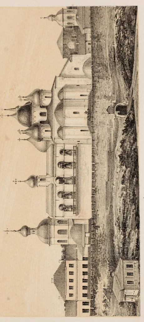 An illustration from Histoire pittoresque de l'architecture en Russie, suivie d'un aperçu sur le climat, les moeurs et le développement de la civilisation dans ce pays, 1864, leaf 163
