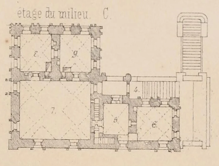 An illustration from Histoire pittoresque de l'architecture en Russie, suivie d'un aperçu sur le climat, les moeurs et le développement de la civilisation dans ce pays, 1864, leaf 243