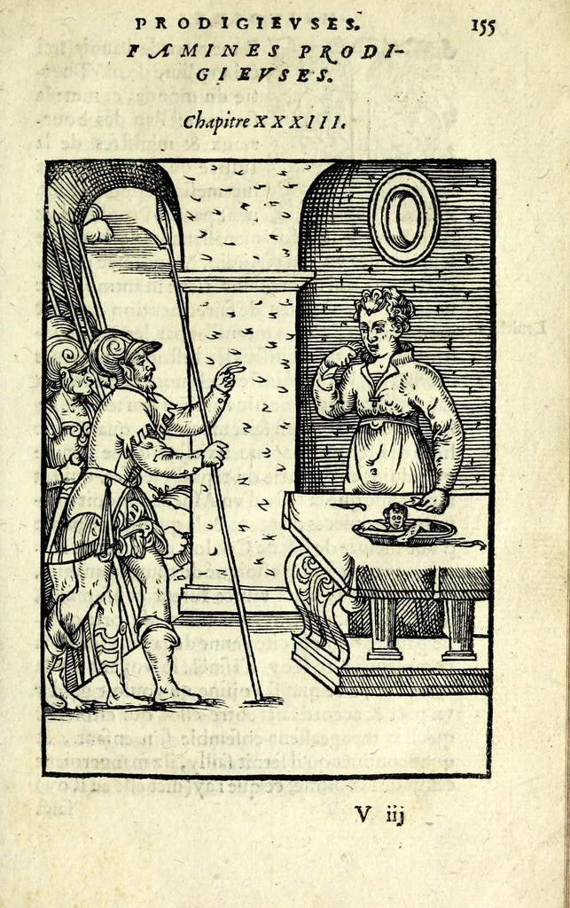 An illustration from Histoires prodigieuses extraictes de plusieurs fameux autheurs, grecz & latins, sacrez & prophanes, 1561, leaf 337