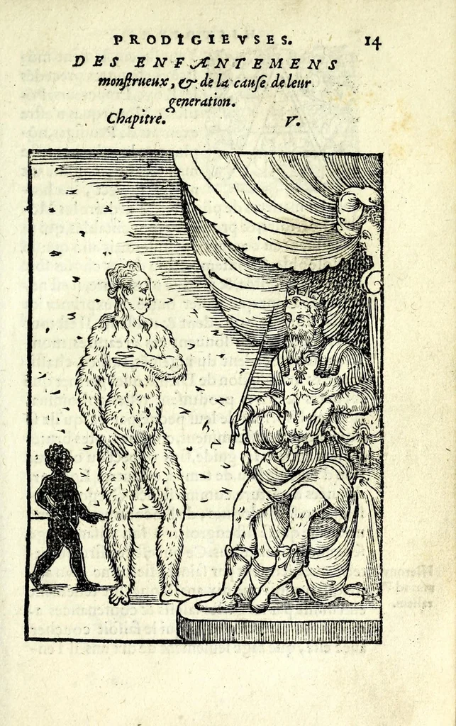 An illustration from Histoires prodigieuses extraictes de plusieurs fameux autheurs, grecz & latins, sacrez & prophanes, 1561, leaf 55