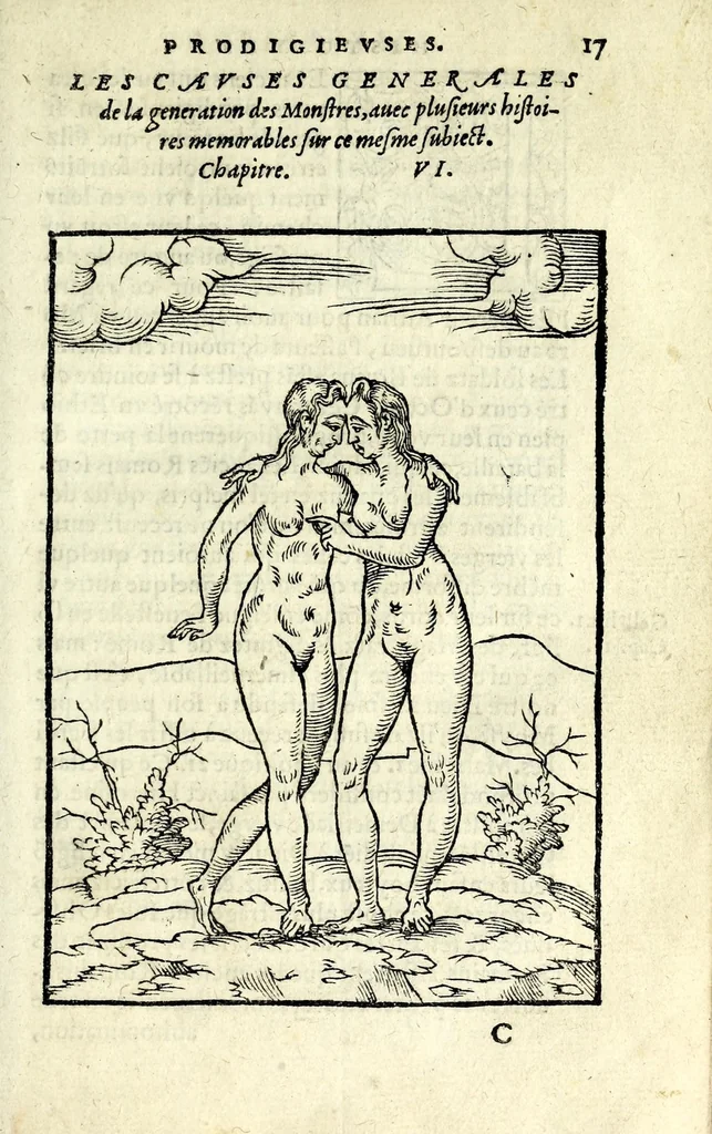 An illustration from Histoires prodigieuses extraictes de plusieurs fameux autheurs, grecz & latins, sacrez & prophanes, 1561, leaf 61